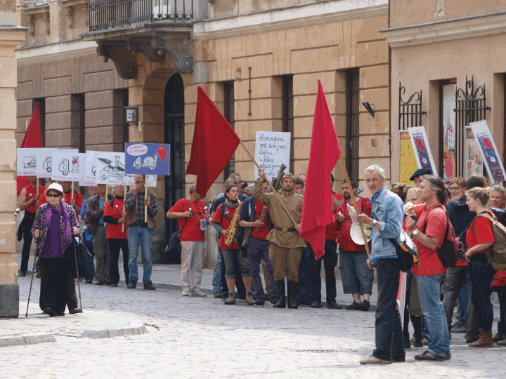 Demonstration in Warschau