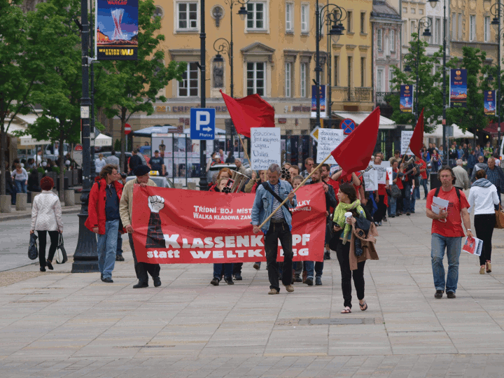 Demonstration in Warschau