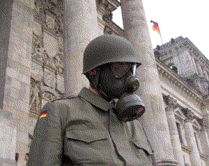 Soldat vor dem Reichstag